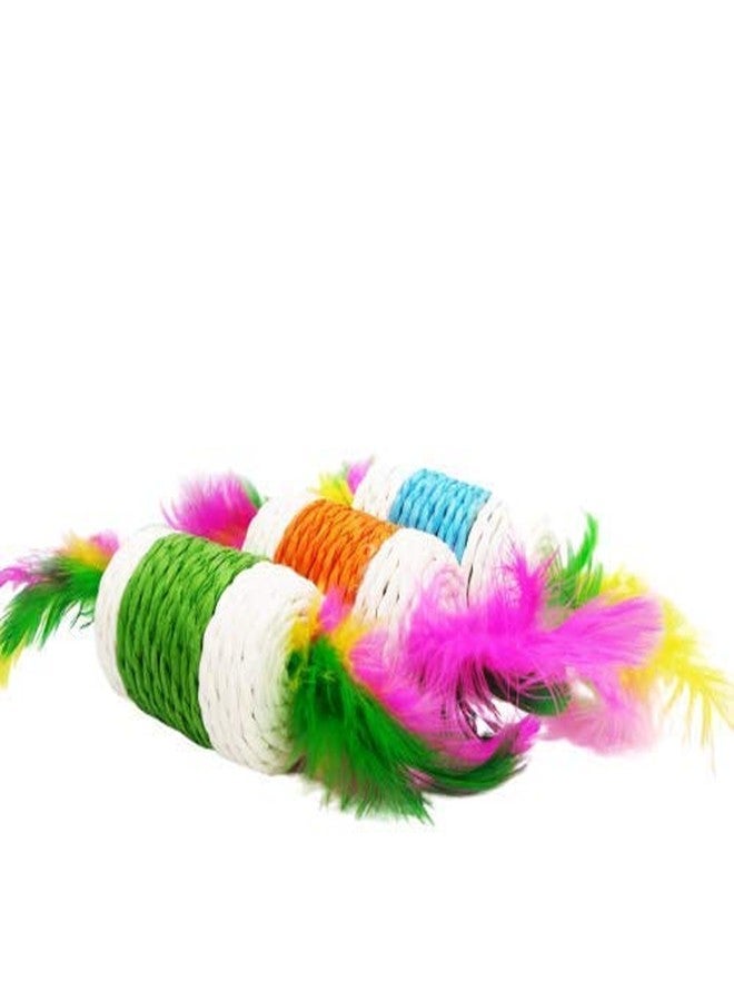 Pet Believe Sisal Rope Candy Toy with Feather Dog/Cat Playing Toy - Image 1